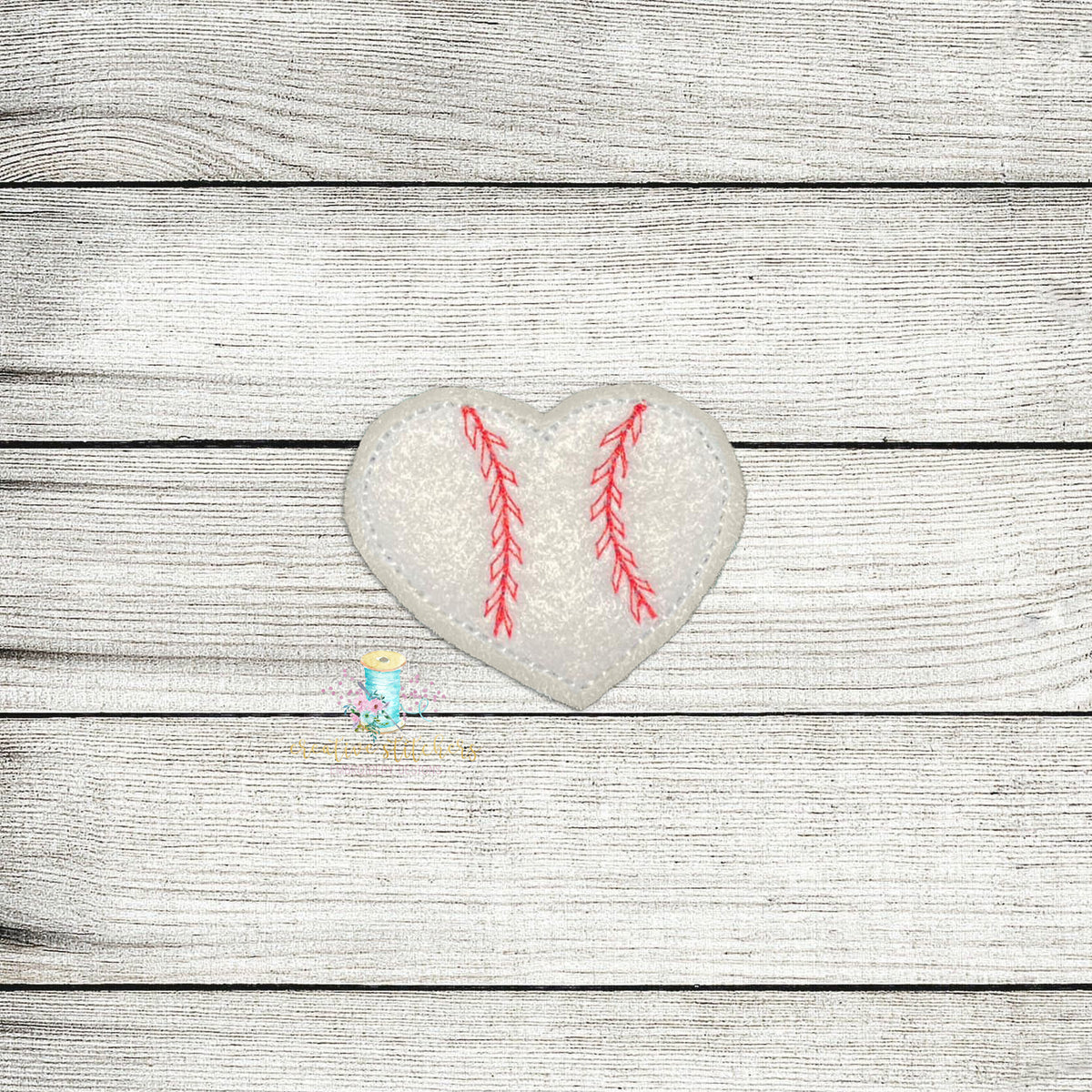 Heart Softball Feltie Digital Embroidery Design File Creative Stitchers