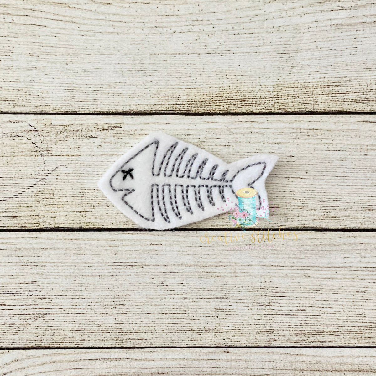 Fish Bones Digital Embroidery Design File – Creative Stitchers