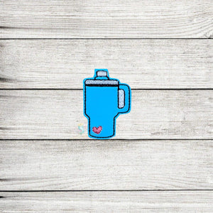 Water Tumbler Feltie Digital Embroidery Design File