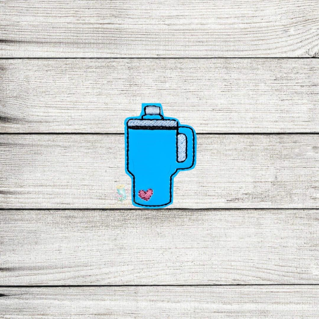 Water Tumbler Feltie Digital Embroidery Design File