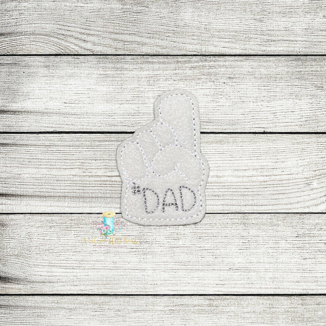 # 1 Dad Feltie Digital Embroidery Design File