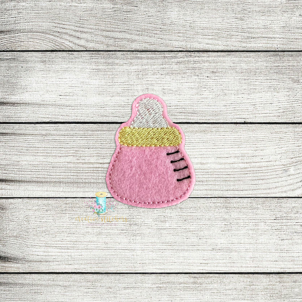 Baby Bottle Feltie Digital Embroidery Design File