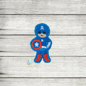 Captain Hero Feltie Digital Embroidery Design File