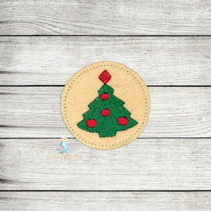 Christmas Tree Cookie Feltie Digital Embroidery Design File