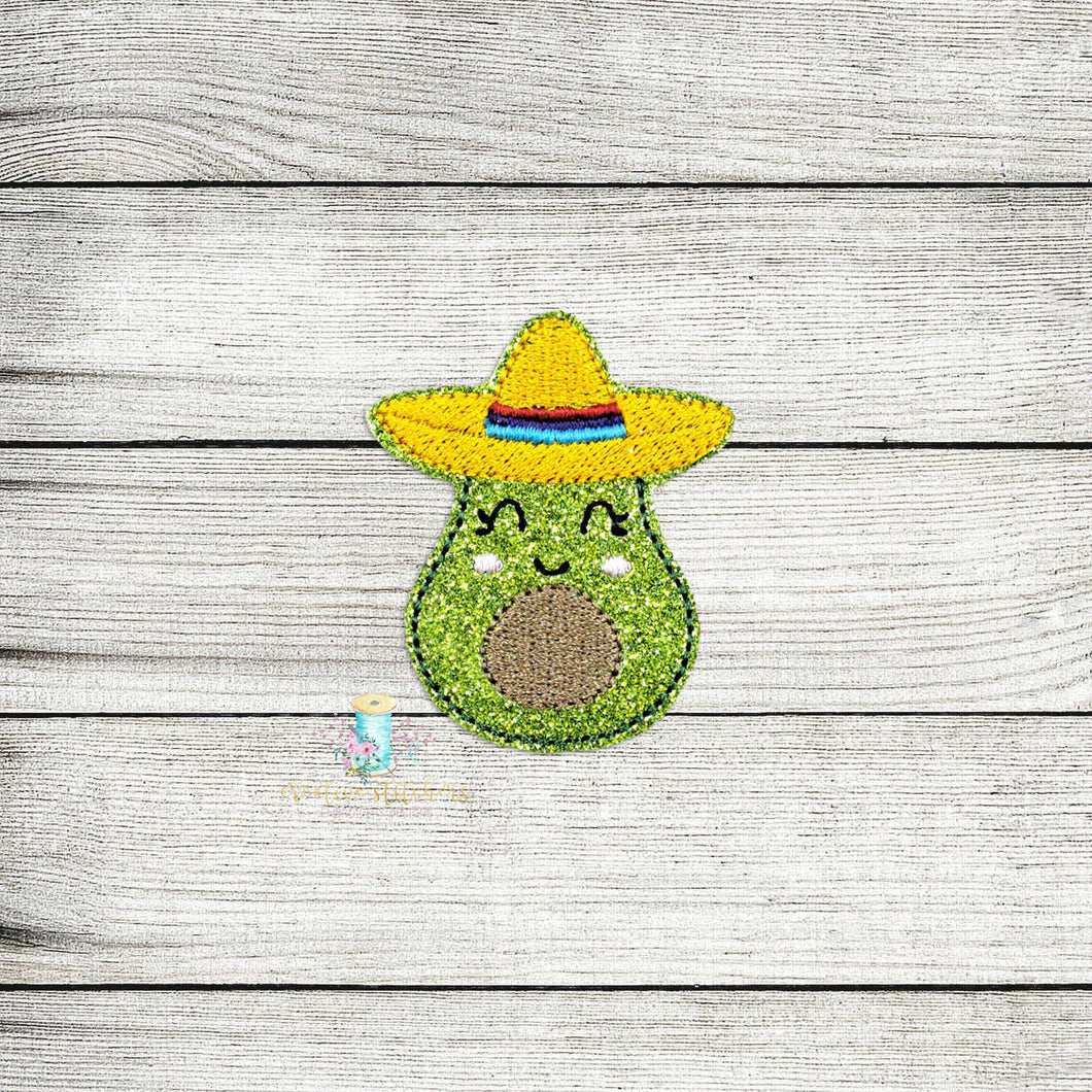 Cinco Avocado Feltie Digital Embroidery Design File