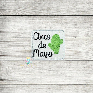 Cinco De Mayo Feltie Digital Embroidery Design File