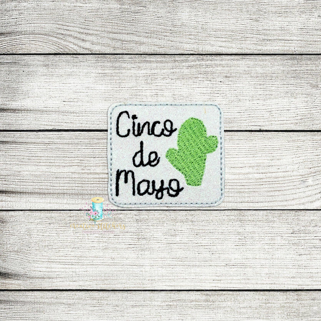 Cinco De Mayo Feltie Digital Embroidery Design File