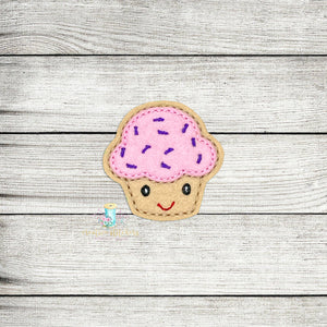 Applique Cupcake Feltie Digital Embroidery Design File