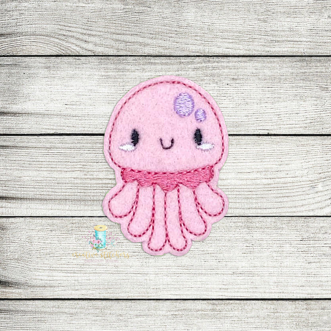 Cutie Octopus Feltie Digital Embroidery Design