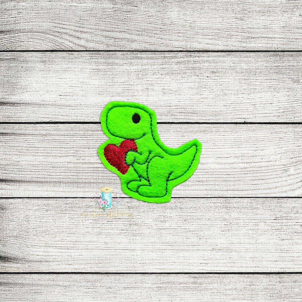 Dino Love 2 Feltie Digital Embroidery Design File