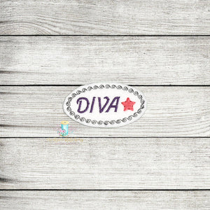 Diva Snap Clip Feltie Digital Embroidery Design