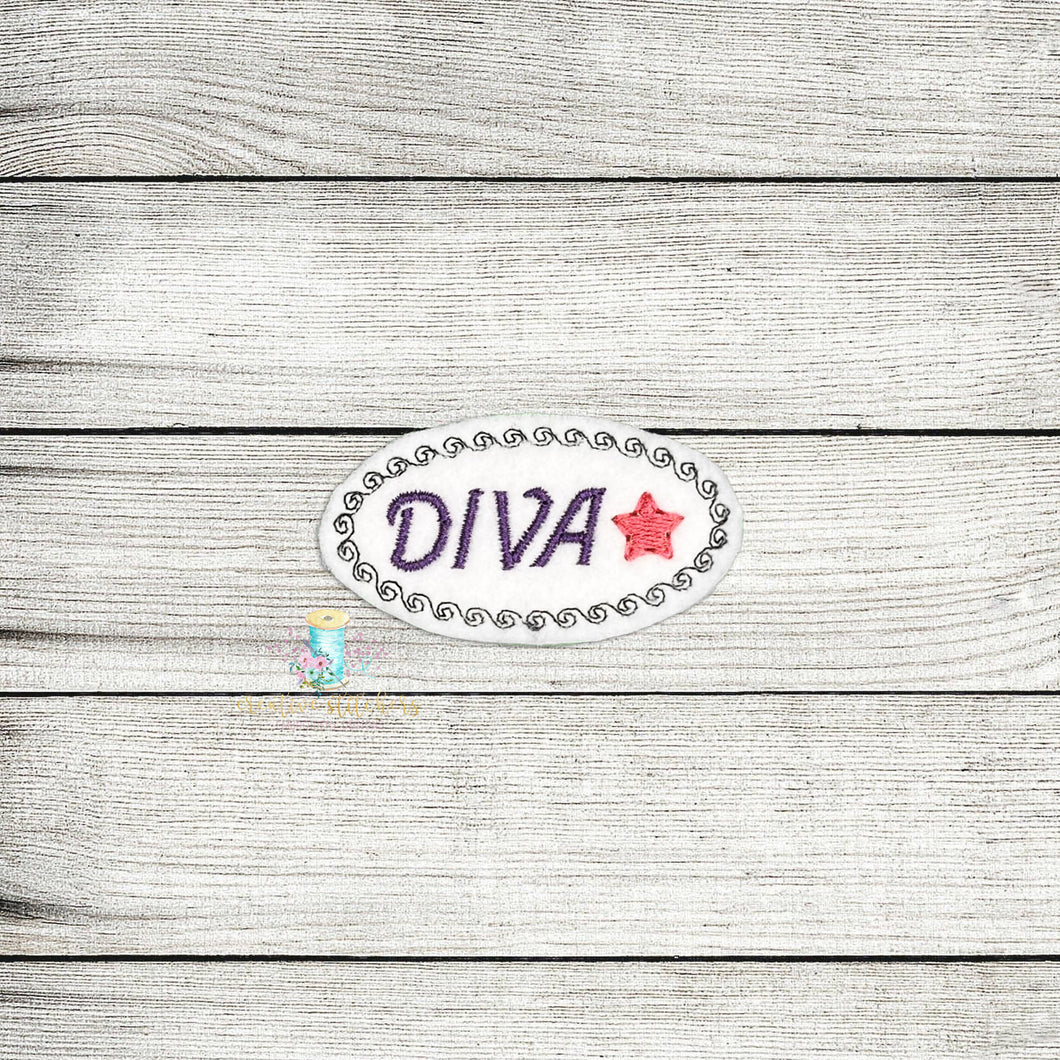 Diva Snap Clip Feltie Digital Embroidery Design