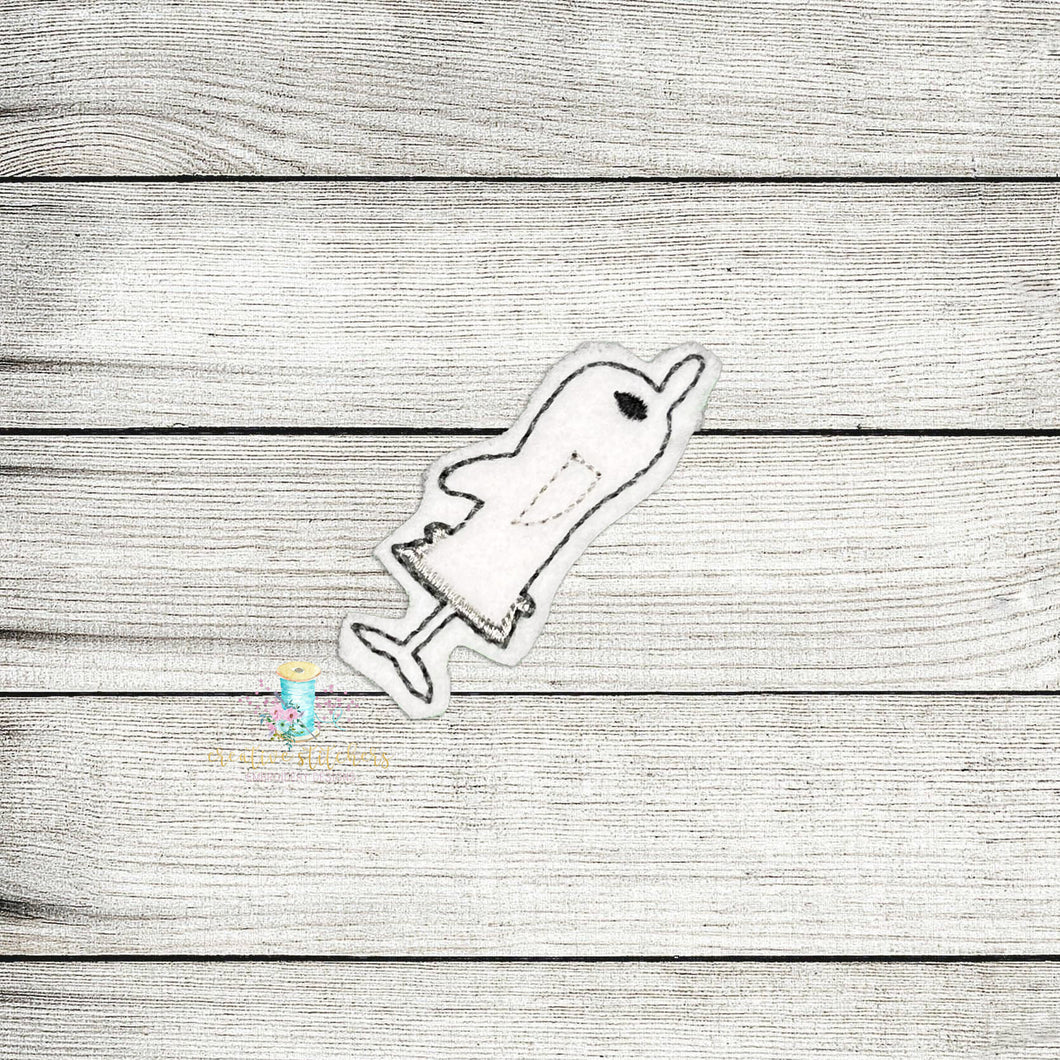 Dolphin Sword Feltie Digital Embroidery Design File