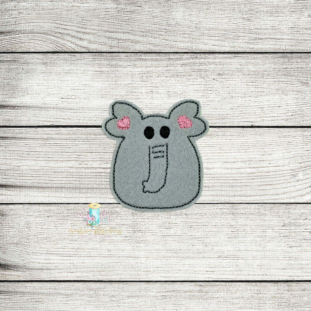 Elephant Feltie Digital Embroidery Design File