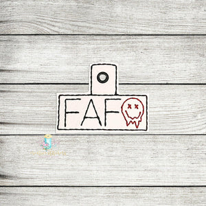 FAFO Face Eyelet Digital Embroidery Design File