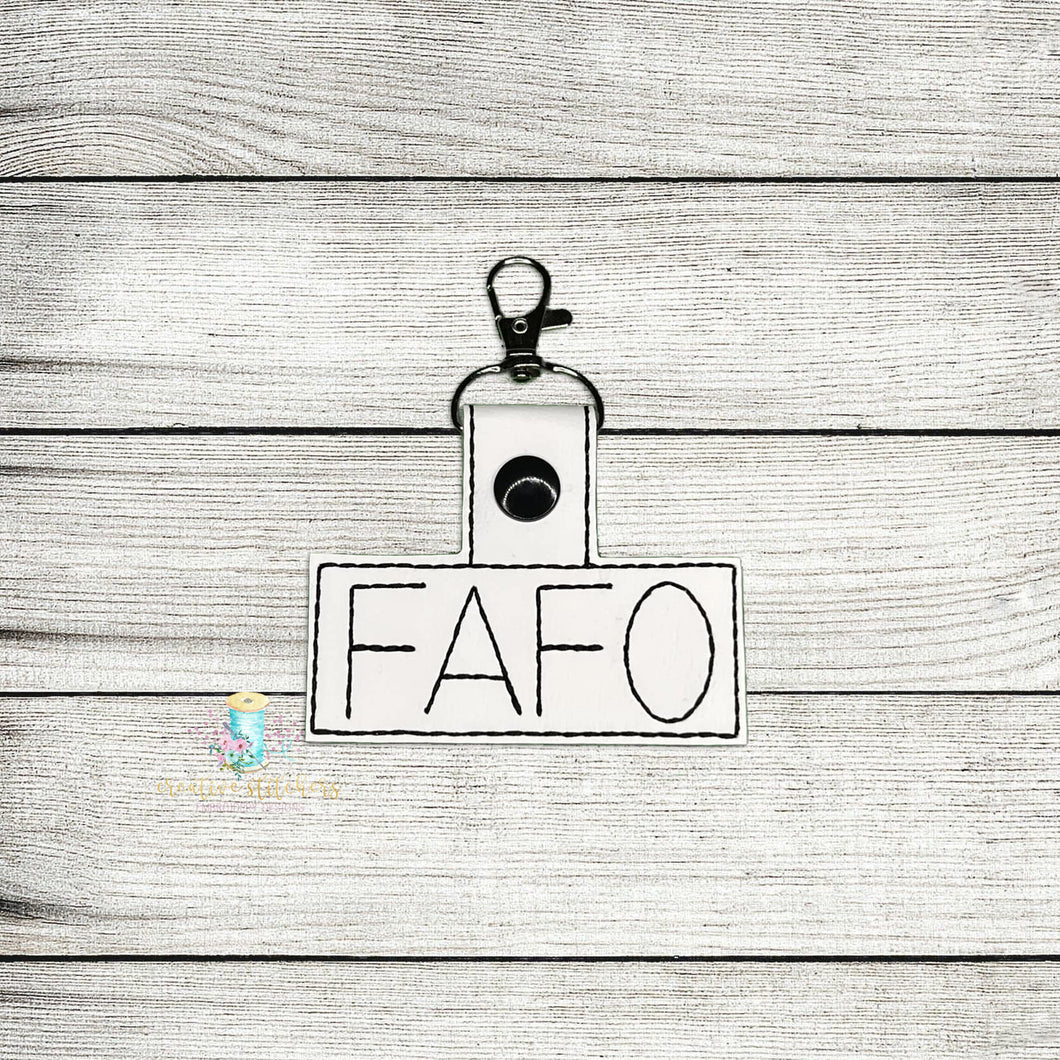 FAFO Fob Digital Embroidery Design File