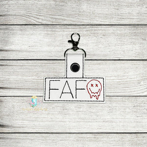 FAFO Face Fob Digital Embroidery Design File