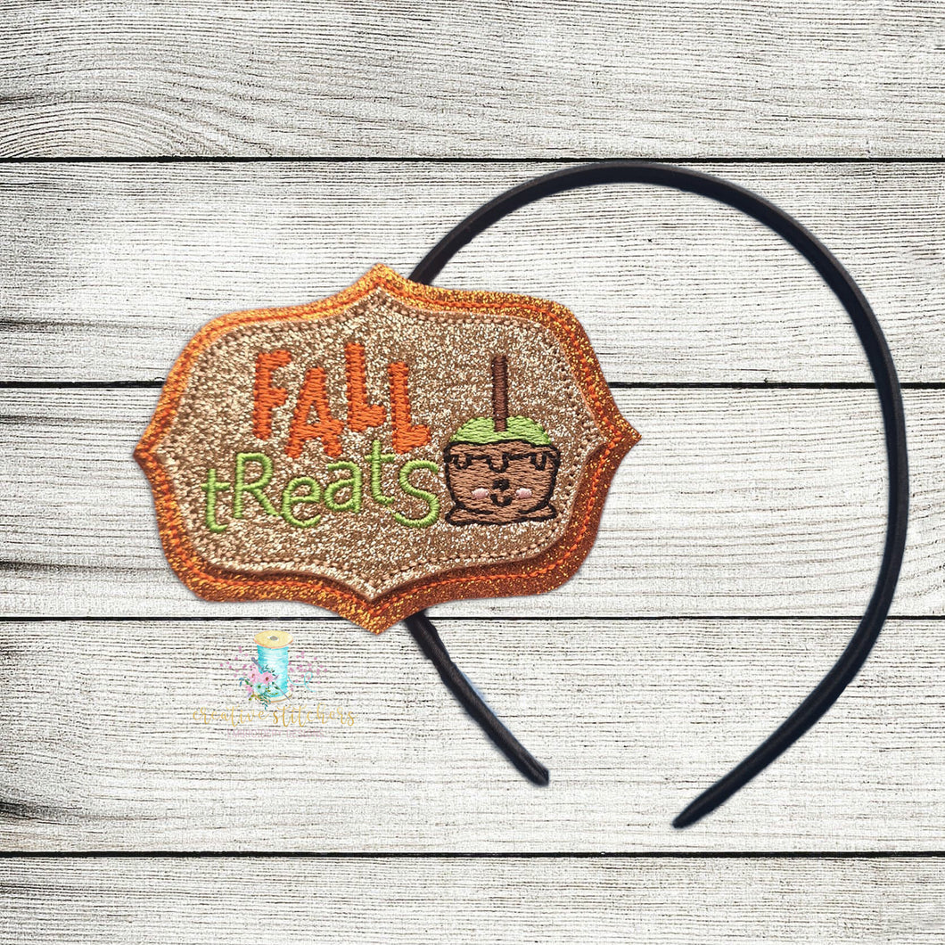 Fall Treats Slider Digital Embroidery Design File