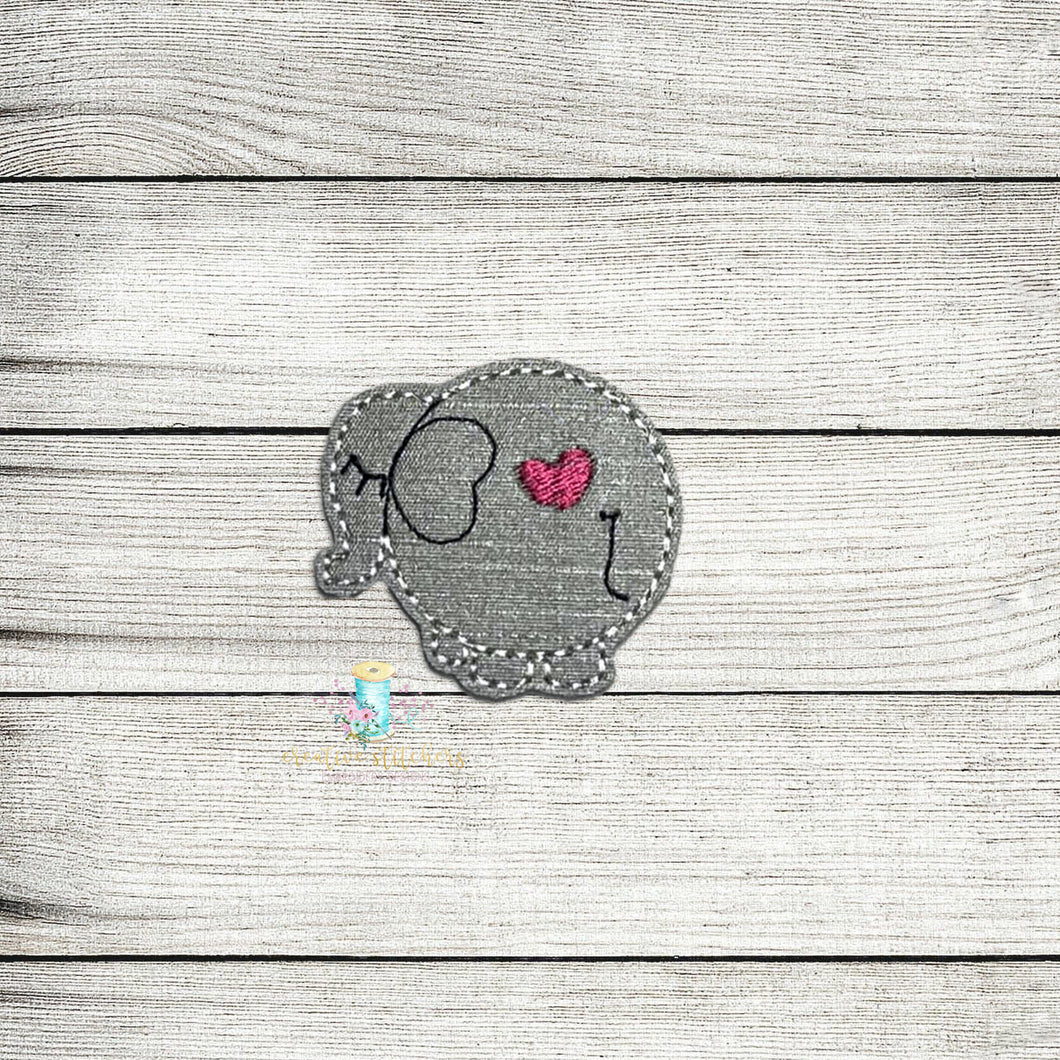 Fatty Elephant Feltie Digital Embroidery Design File