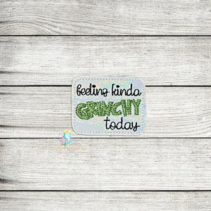 Feeling Kinda Grouchy Feltie Digital Embroidery Design File