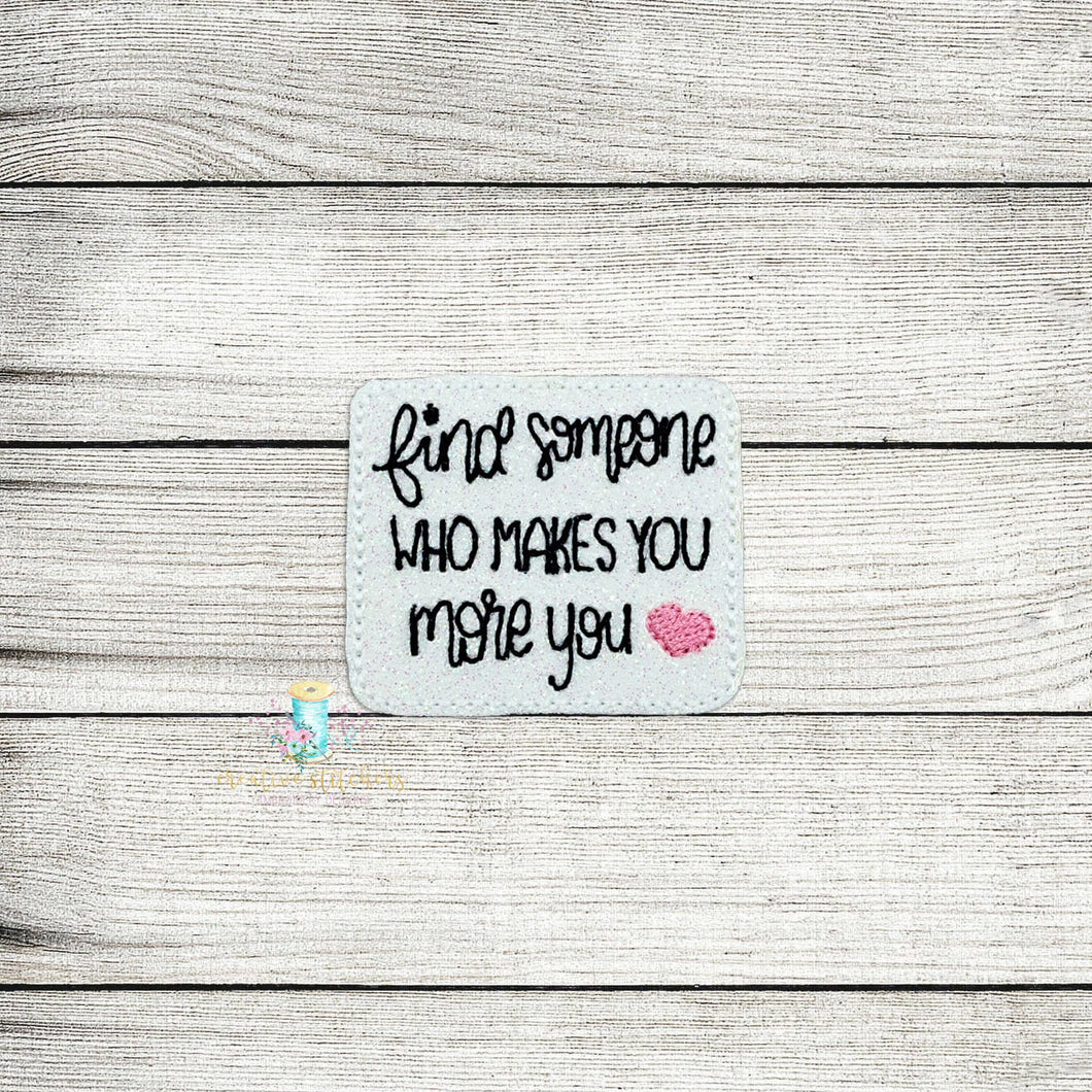 Find Someone Feltie Digital Embroidery Design File