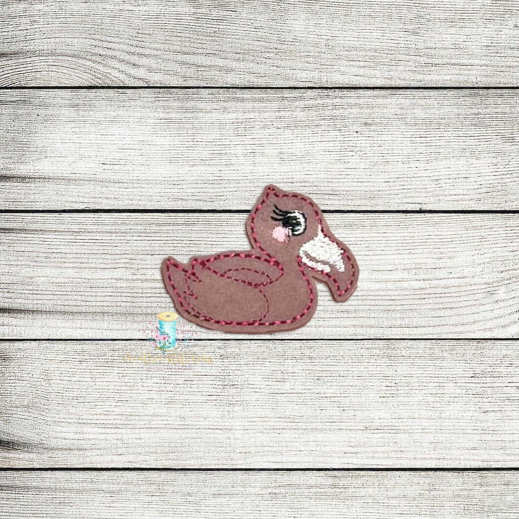 Floatie Flamingo Feltie Digital Embroidery Design File