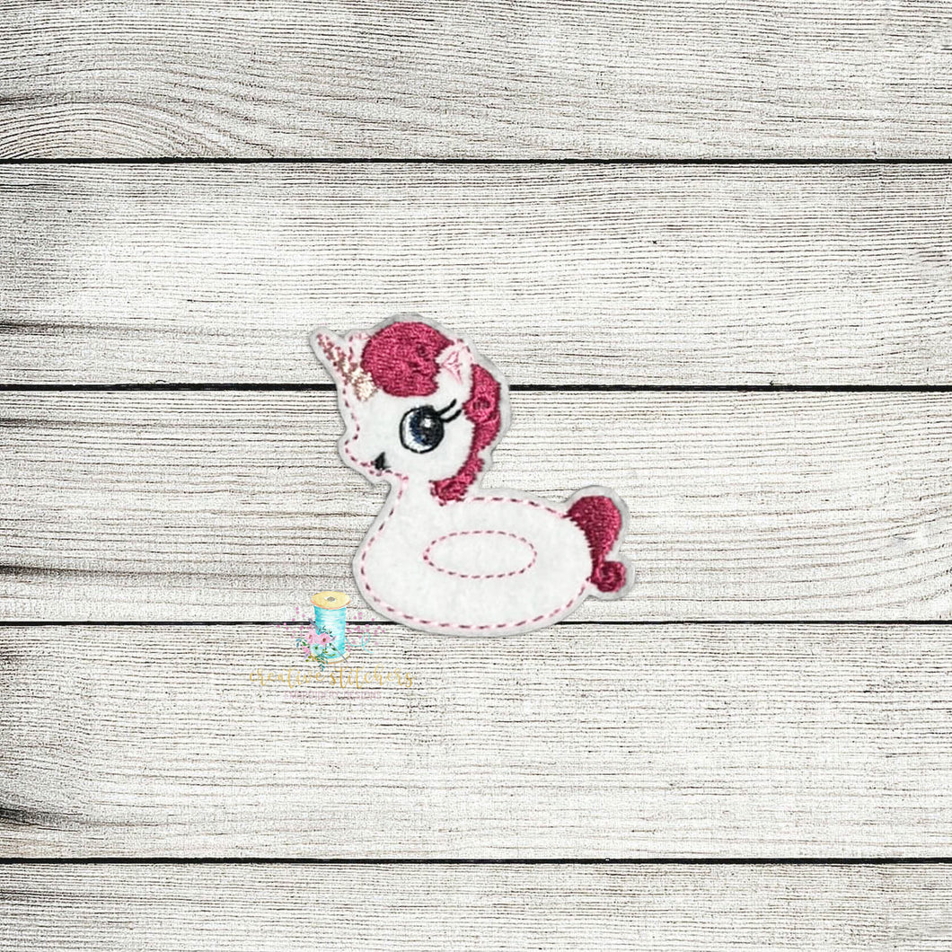 Floatie Unicorn Feltie Digital Embroidery Design File