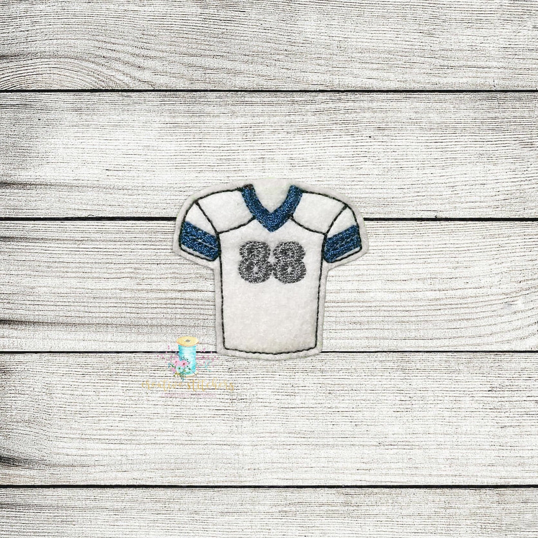 Blank Football Jersey Feltie Digital Embroidery Design File