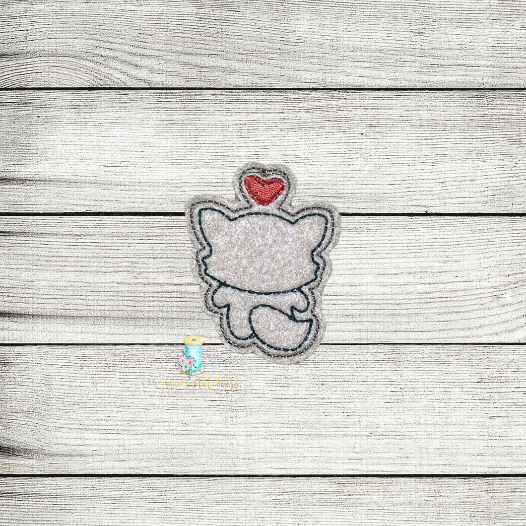 Fox Behind Feltie Digital Embroidery Design File
