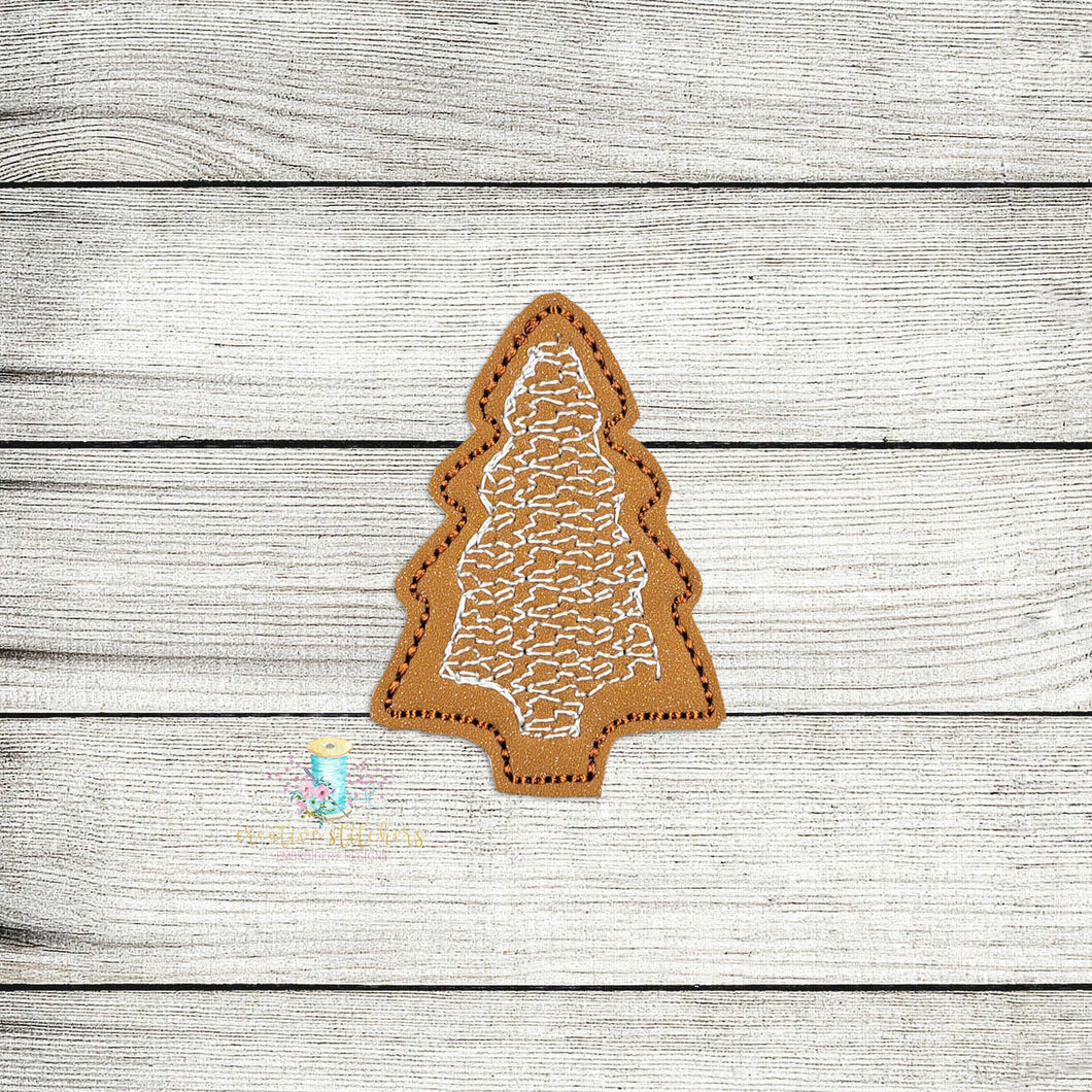 Christmas Tree Cookie Feltie Digital Embroidery Design File