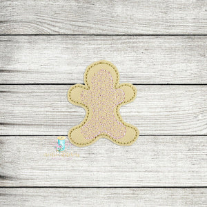 Gingerbread Man Cookie 1 Feltie Digital Embroidery Design File