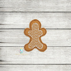 Gingerbread Man Cookie Feltie Digital Embroidery Design File