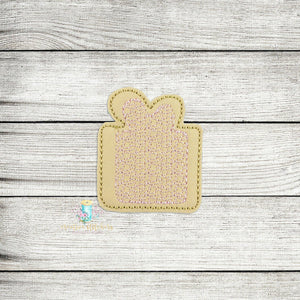 Gingerbread Present Cookie 1 Feltie Digital Embroidery Design File