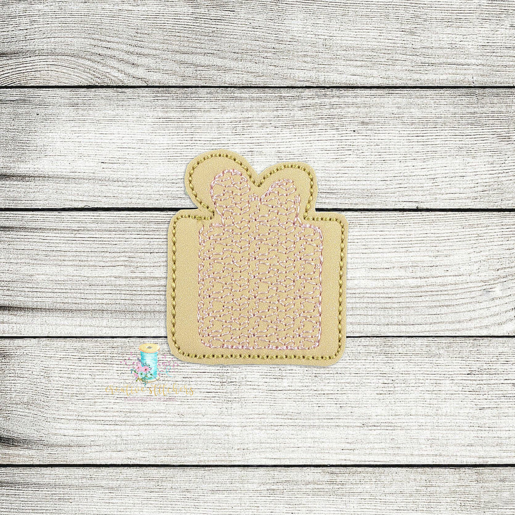 Gingerbread Present Cookie 1 Feltie Digital Embroidery Design File