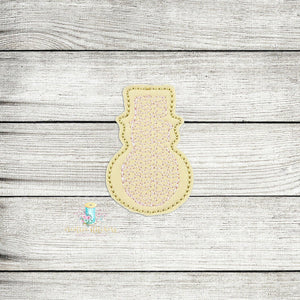 Gingerbread Snowman Cookie 1 Feltie Digital Embroidery Design File