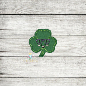 Geeky Shamrock Feltie Digital Embroidery Design File