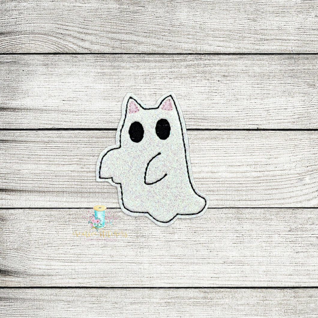 Ghost Cat Feltie Digital Embroidery Design File