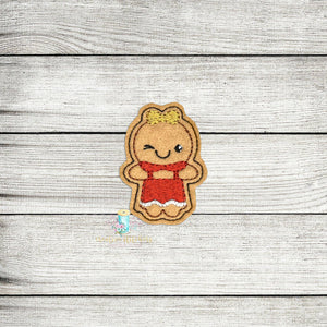Ginger Girl Feltie Digital Embroidery Design