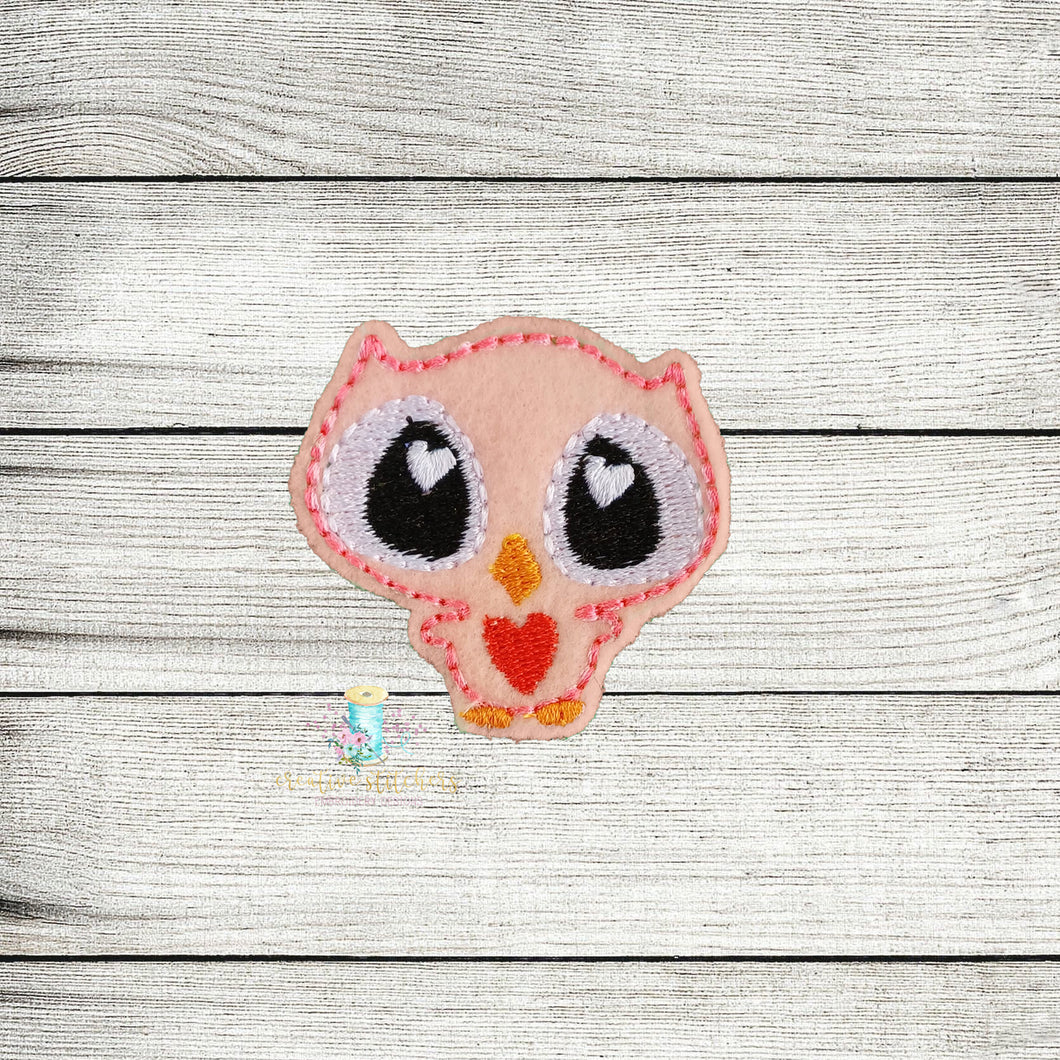 Goo Goo Eyes Owl Feltie Digital Embroidery Design