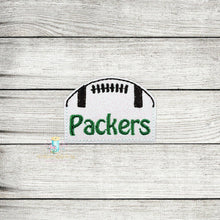 Load image into Gallery viewer, Half Football Feltie Digital Embroidery Design File
