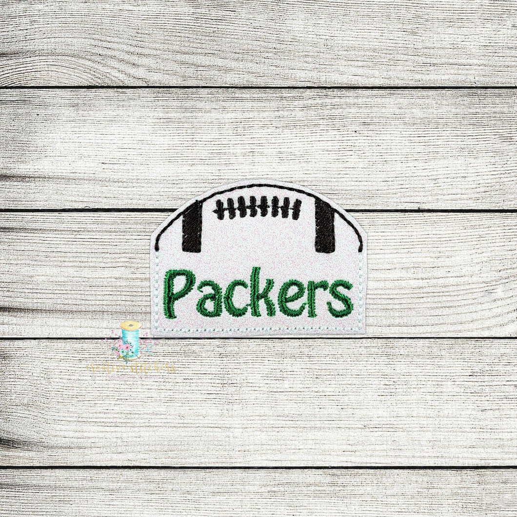 Half Football Feltie Digital Embroidery Design File