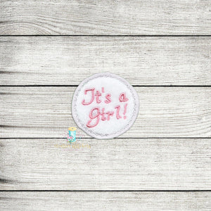 It's A Girl Feltie Digital Embroidery Design File