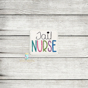 Jail Nurse Feltie Digital Embroidery Design File