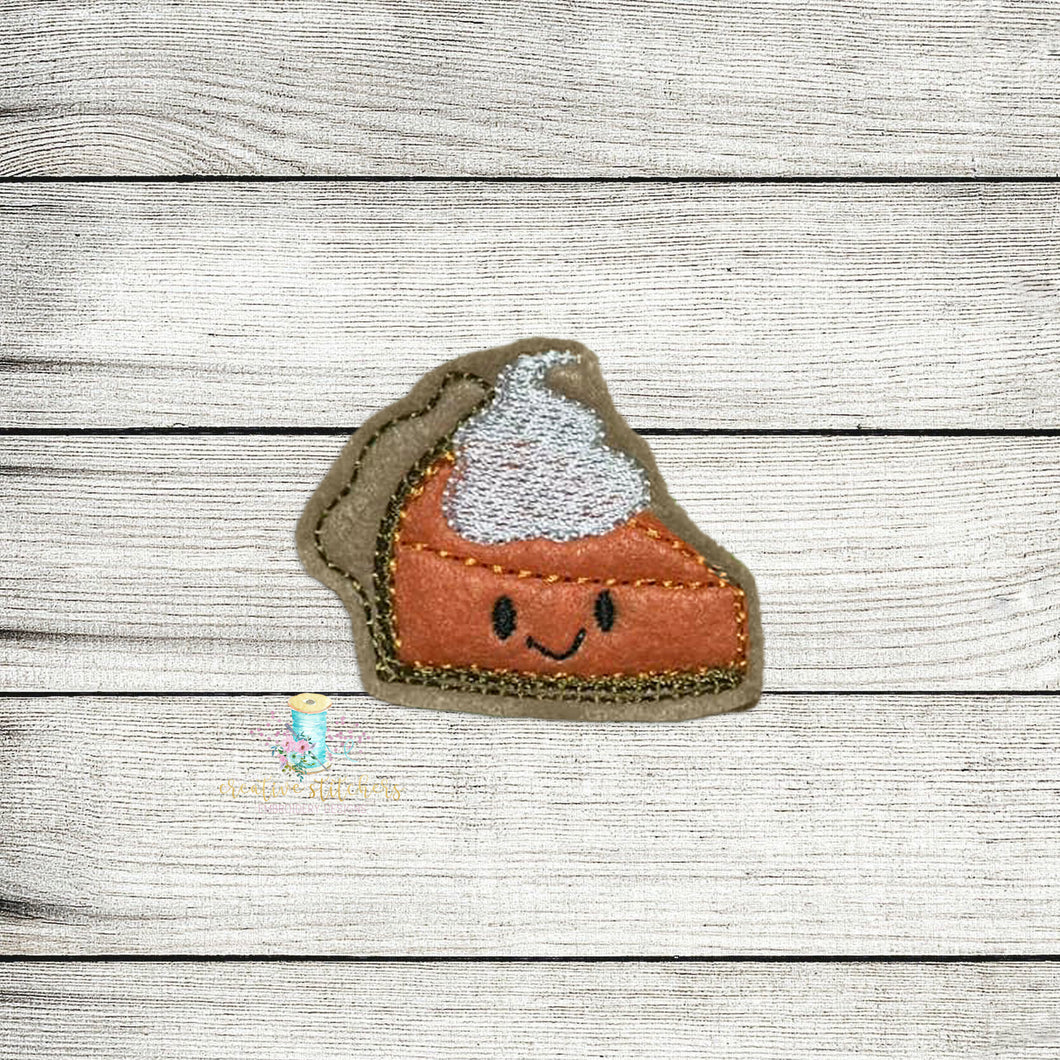Kawaii Sliced Pie Feltie Digital Embroidery Design