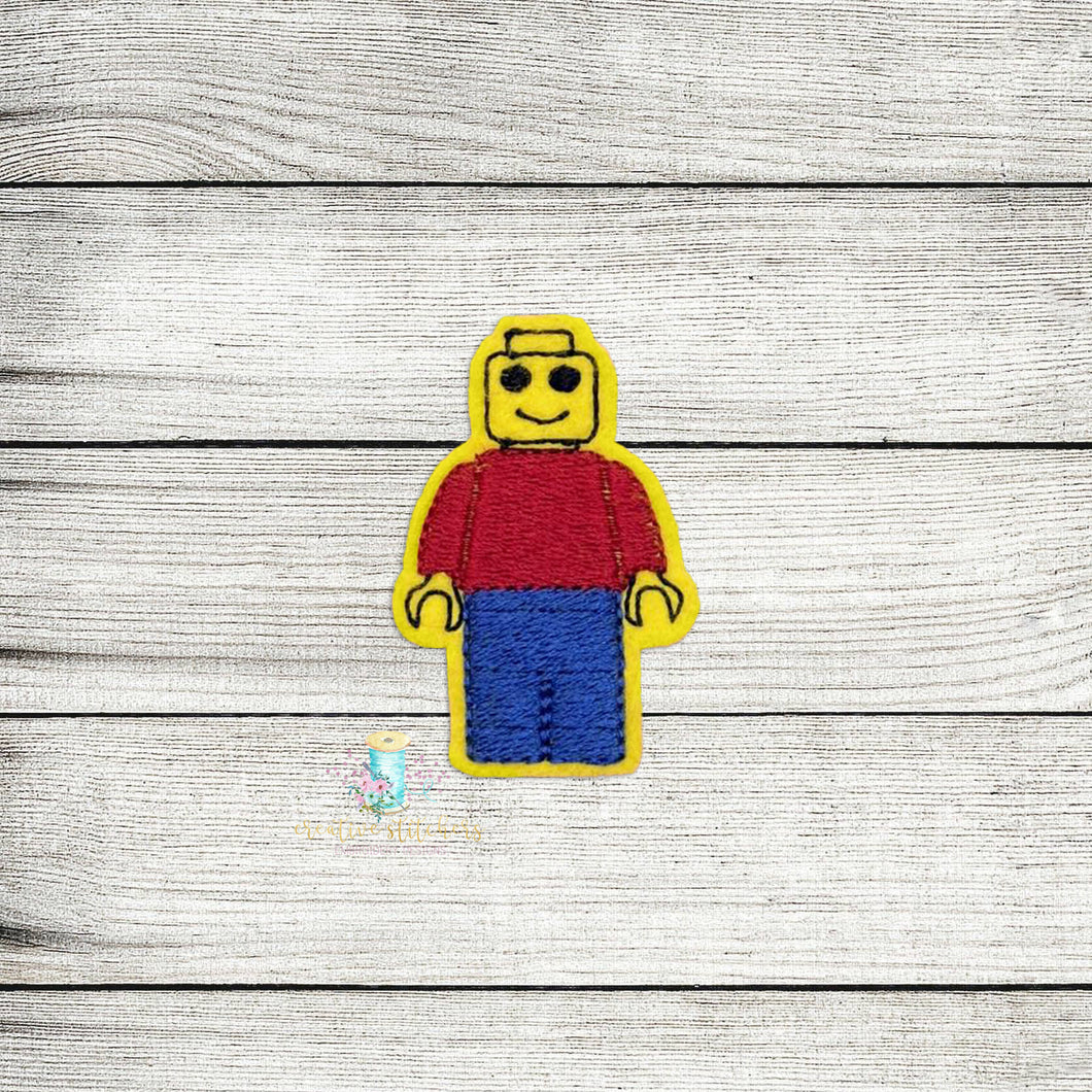 Building Guy Feltie Digital Embroidery Design File