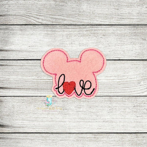 Love Mouse Feltie Digital Embroidery Design File