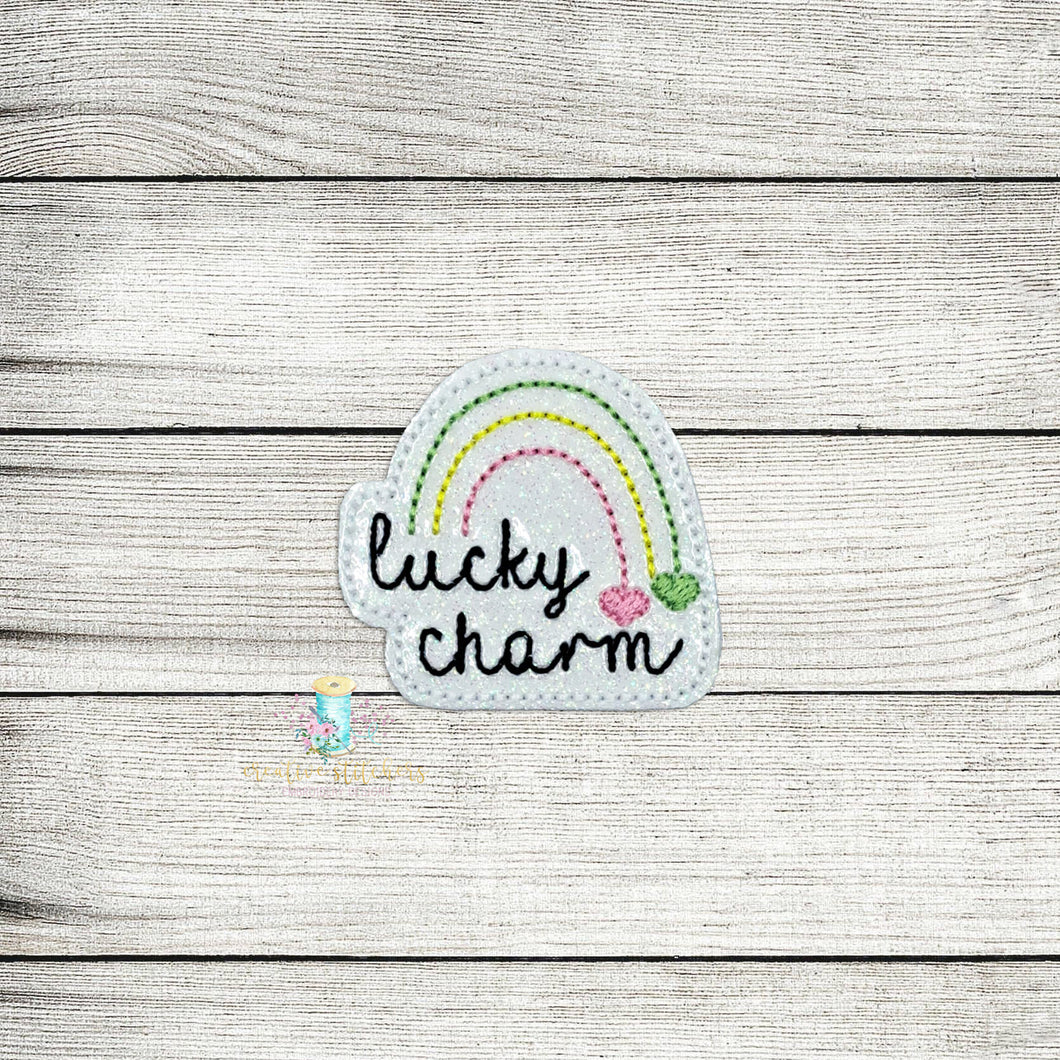 Lucky Rainbow Feltie Digital Embroidery Design File