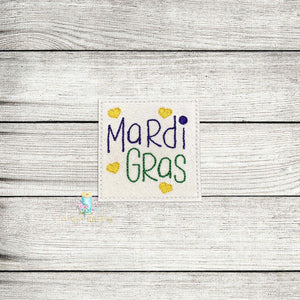 Mardi Gras Feltie Digital Embroidery Design File