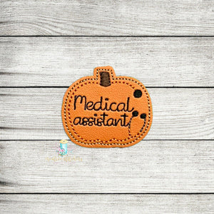 Medical Assistant Pumpkin Stethoscope Digital Embroidery Design File