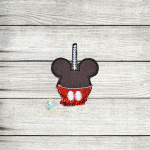 Mr Mouse Candy Apple Feltie Digital Embroidery Design File